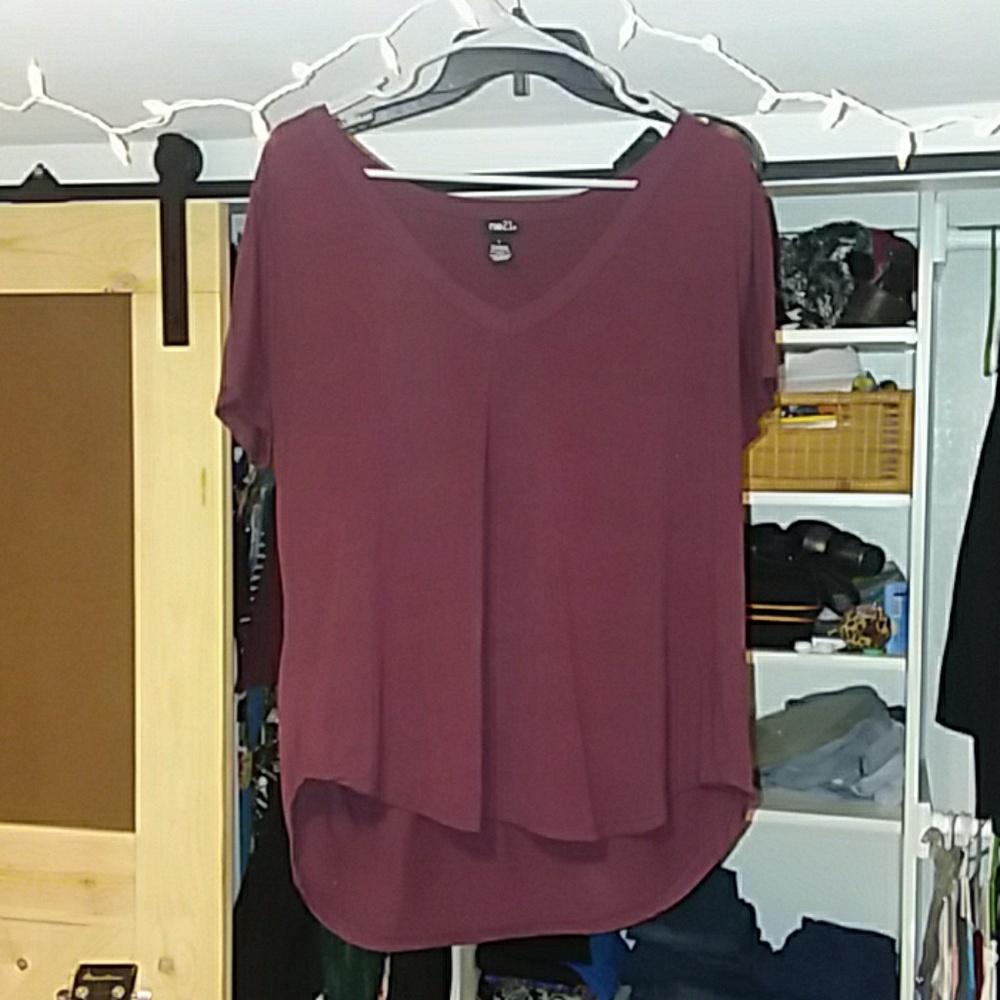 Burgundy Rue 21 Flowy Top